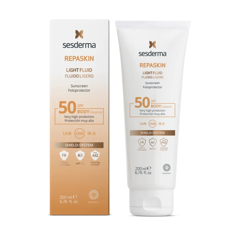 Repaskin Fotorreparador SPF 50 corporal de Sesderma. 200ml Repaskin Fotorreparador SPF 50 corporal de Sesderma. 200ml