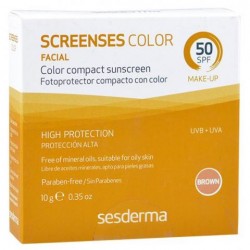 Sesderma Screenses Fotoprotector compacto color SPF50 BROWN