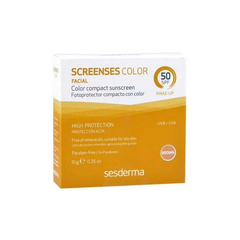 Sesderma Screenses Fotoprotector compacto color SPF50 BROWN Sesderma Screenses Fotoprotector compacto color SPF50 BROWN