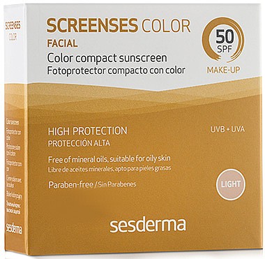 Sesderma Screenses Fotoprotector compacto color SPF50 LIGHT