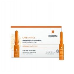 Sesderma C-Vit Advance Revitaliza Rejuvenece, 10 Ampollas.