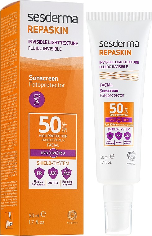 Sesderma Repaskin Fluido Invisible SPF50+, 50ml.