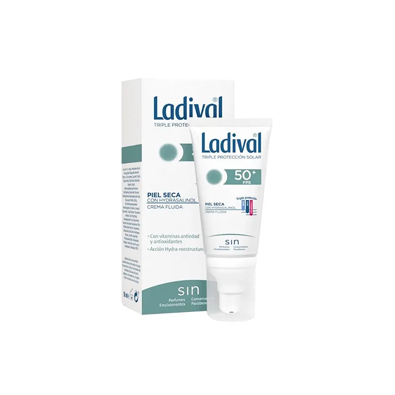 Ladival Piel Seca SPF50+ Crema Fluida, 75ml.