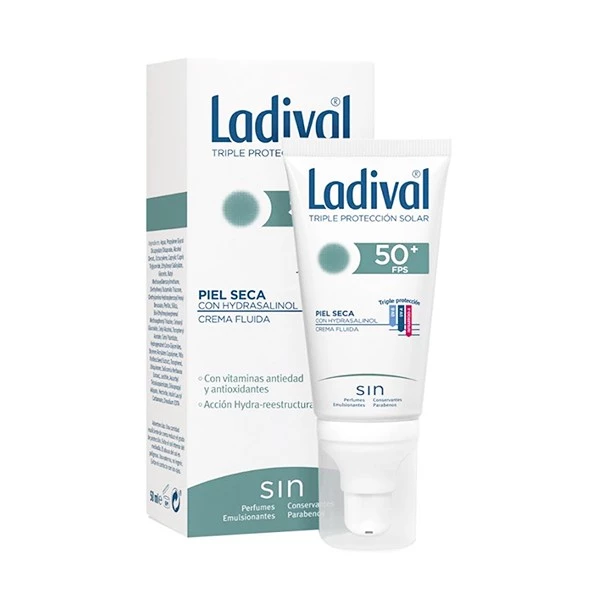 Ladival Piel Seca SPF50+ Crema Fluida, 75ml.