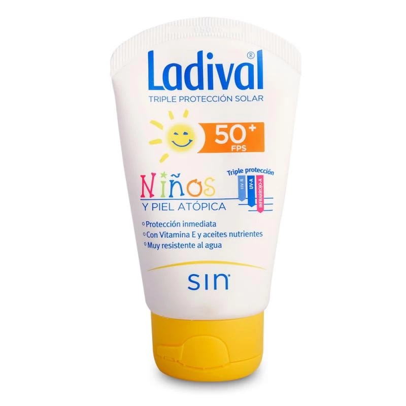 Ladival Niños Piel Atópica Leche Hidratante SPF50+, 75ml.