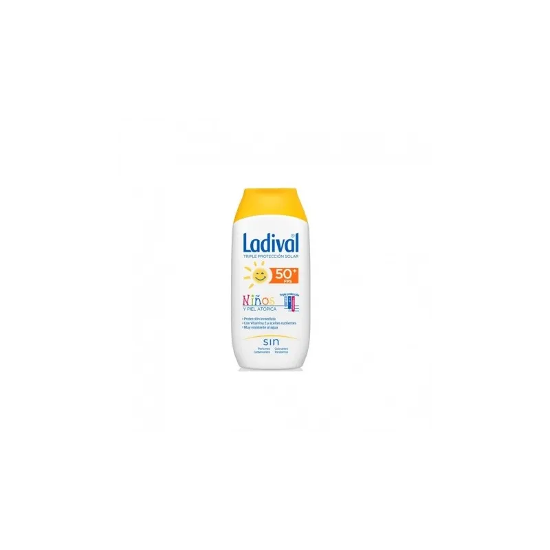 Ladival Niños Piel Atópica Leche Hidratante SPF50+, 200ml.