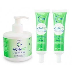 Boderm Acnaid Pack oferta 2 geles + 1 jabón limpiador,2x30g +250ml.