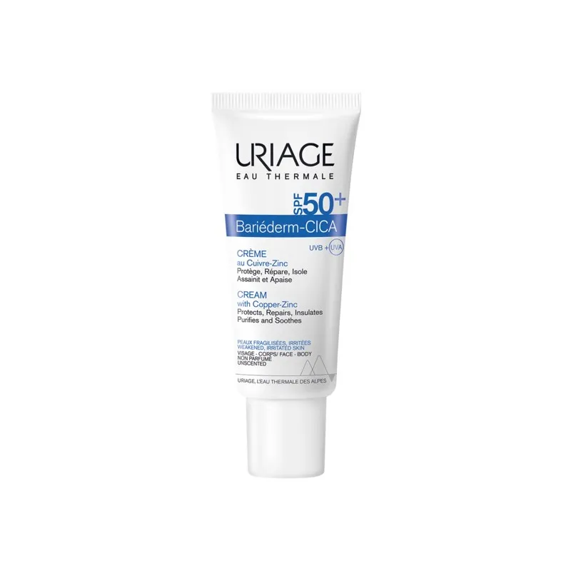 Uriage Bariederm Cica-Creme SPF50+, 40ml.