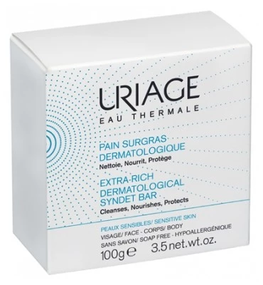 Uriage Pain Surgras Jabón Dermatológico, 100g.