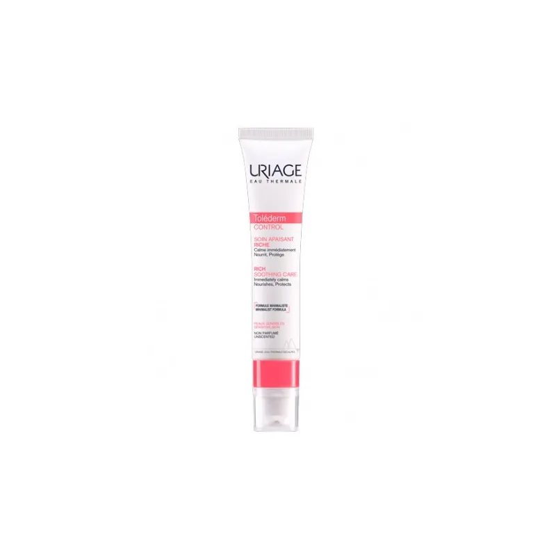 Uriage Toléderm Control Crema Rica, 40ml.