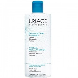 Uriage agua termal micelar piel normal a seca, 500ml.