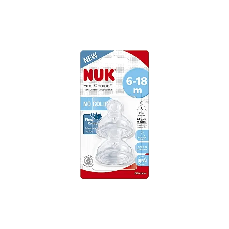 Nuk Nature Sense Tetina Ancha L  2Ud. Nuk Nature Sense Tetina Ancha L  2Ud.
