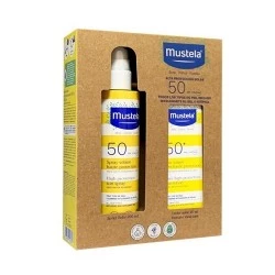 Mustela solar pack facial+corporal, 40+200 ml