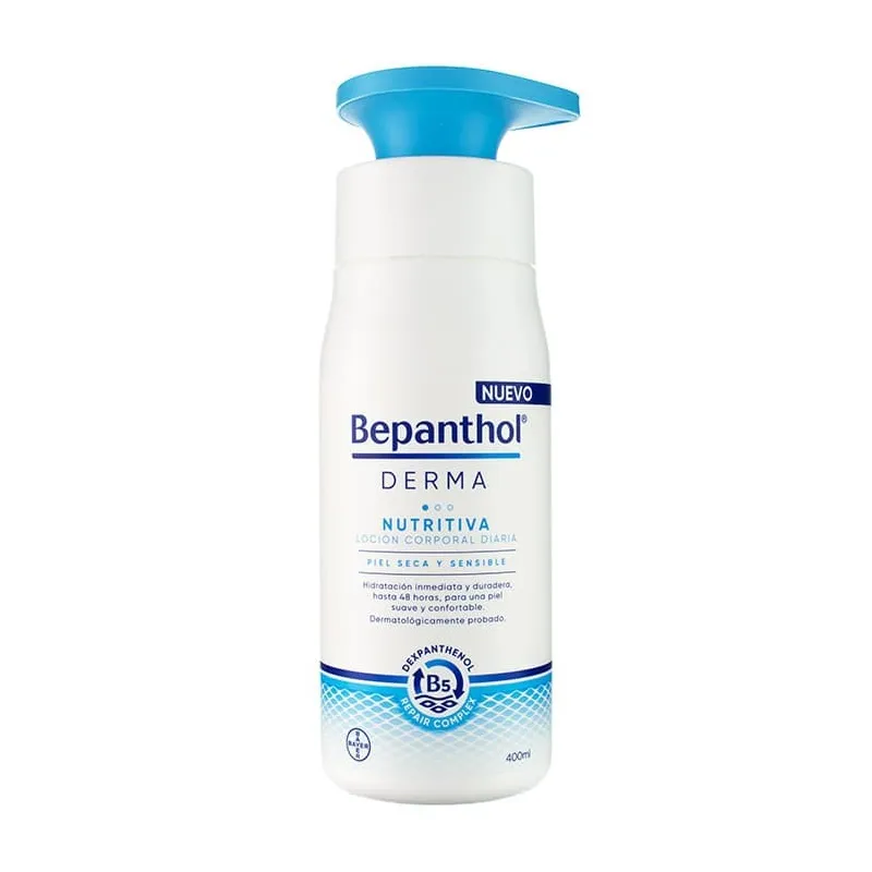 Bepanthol®Derma Nutritiva Loción Corporal Diaria, 400 ml.