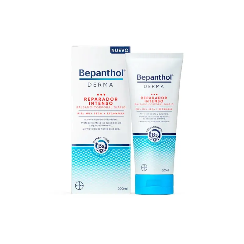 Bepanthol®Derma Reparador Intenso Bálsamo Corporal Diario, 200 ml.