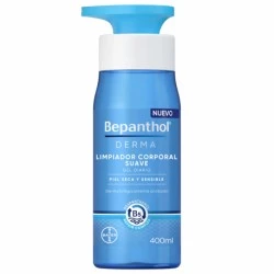 Bepanthol® Derma Limpiador Corporal Suave Gel Diario, 400ml.