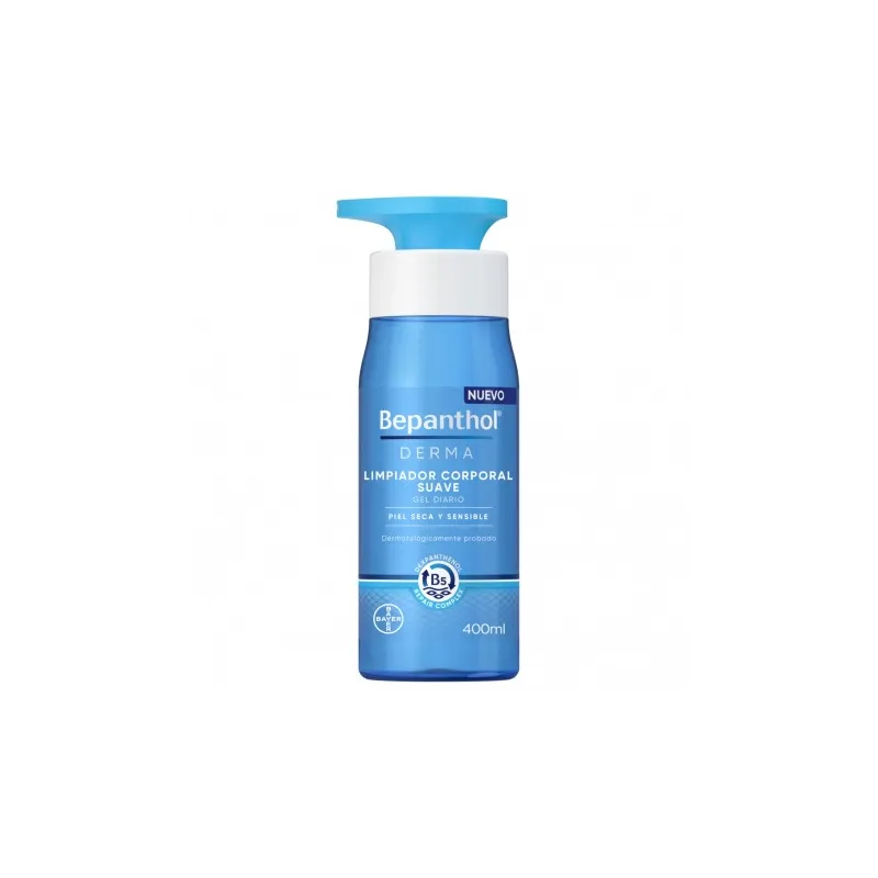 Bepanthol® Derma Limpiador Corporal Suave Gel Diario, 400ml.
