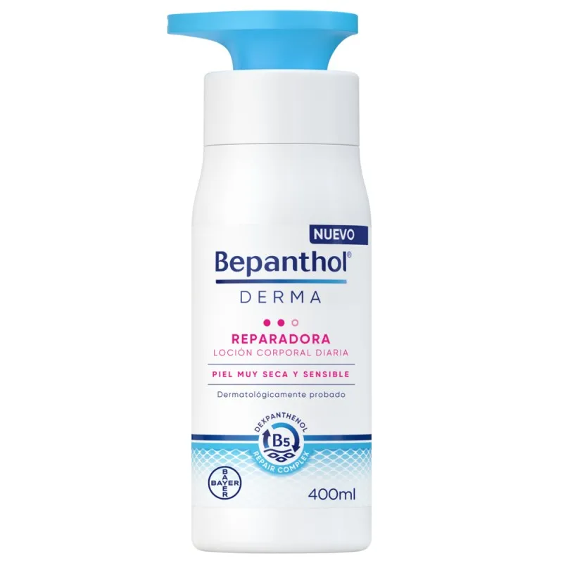 Bepanthol®Derma Reparadora Loción Corporal Diaria, 400 ml. Bepanthol®Derma Reparadora Loción Corporal Diaria, 400 ml.