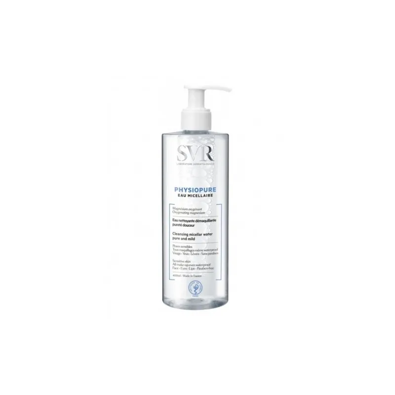 SVR Physiopure Agua Micelar Desmaquillante, 400ml.