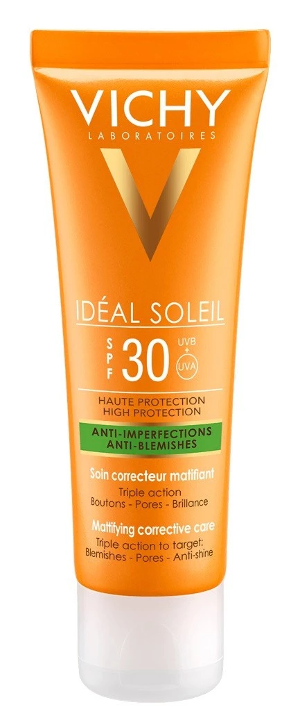 Vichy Ideal Soleil SPF30 Anti-imperfecciones, 50ml.