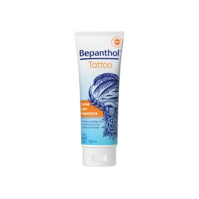 Bepanthol Tatto crema solar protectora SPF50+, 50 ml