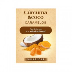 Santé Verte caramelos de cúrcuma y coco, 35 g