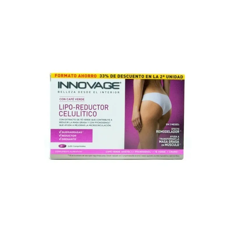 Innovage lipo-reductor celulítico duplo, 2 x 30 comprimidos Innovage lipo-reductor celulítico duplo, 2 x 30 comprimidos