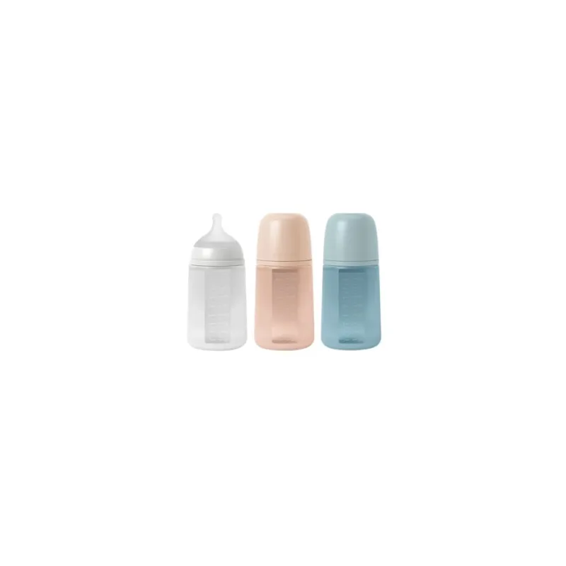 BIBERON SILICONA SUAVINEX SOFT COLOUR + 3 MESES 1 UNIDAD 240 ML