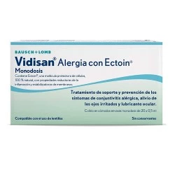 Vidisan Alergia con ectoin monodosis, 20x0.5ml