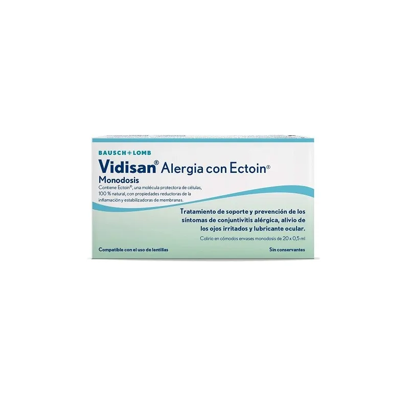 Vidisan Alergia con ectoin monodosis, 20x0.5ml Vidisan Alergia con ectoin monodosis, 20x0.5ml