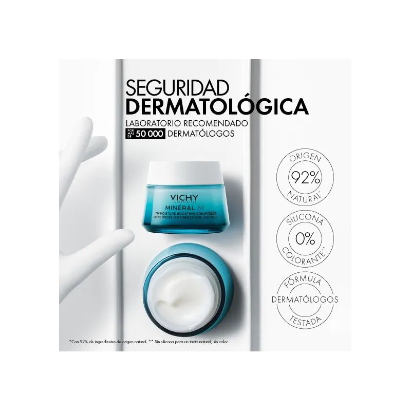 Vichy Mineral 89 Crema Boost de Hidratación Rica, 50 ml Vichy Mineral 89 Crema Boost de Hidratación Rica, 50 ml