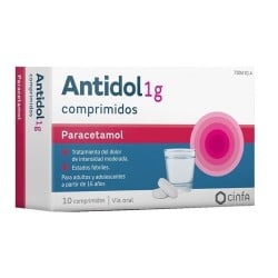 Antidol 1 g, 10 comprimidos