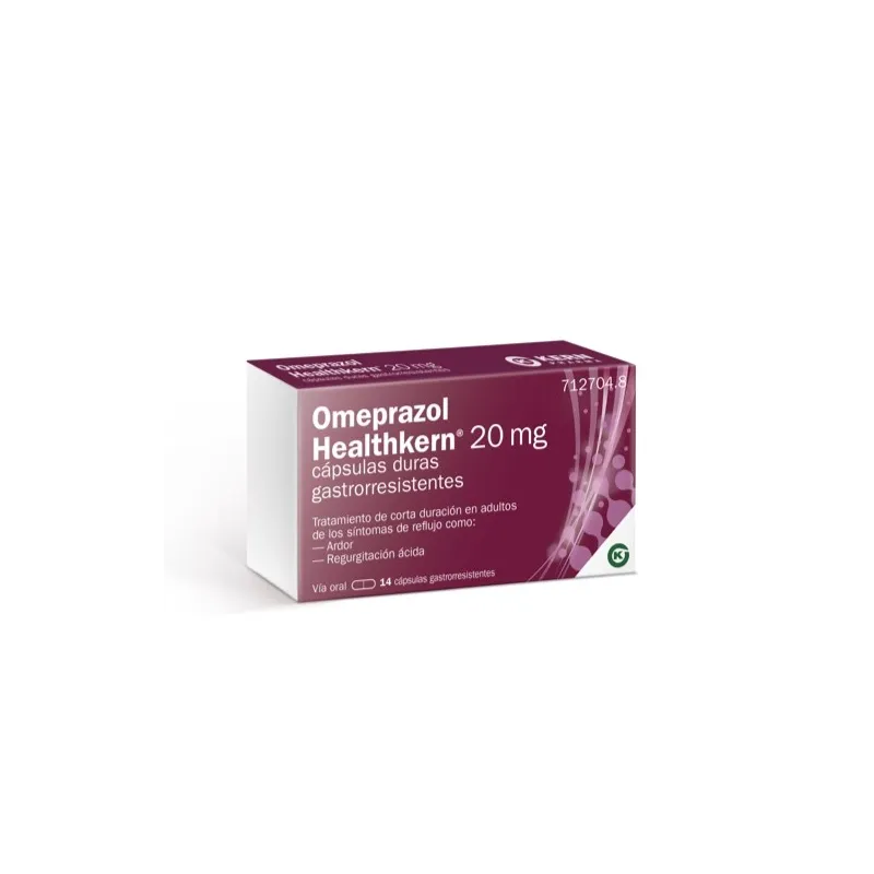 Omeprazol healthkern 20 mg, 14 cápsulas duras gastrorresistentes