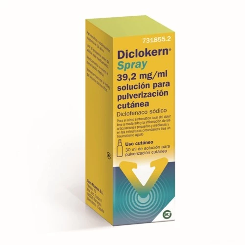 Diclokern spray 39,2 mg/ml solución para pulverización cutánea, 30 ml