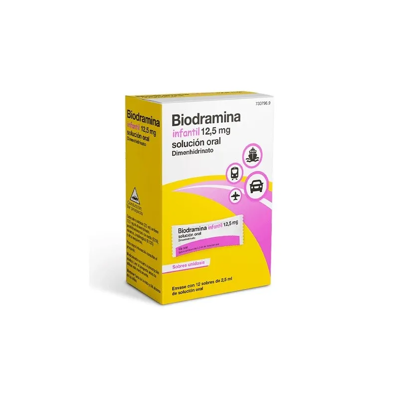 Biodramina infantil 12,5 mg solución oral