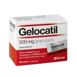 Gelocatil 500 mg granulado, 12 sobres