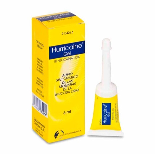 Hurricaine 200 mg/g gel bucal, 6 ml