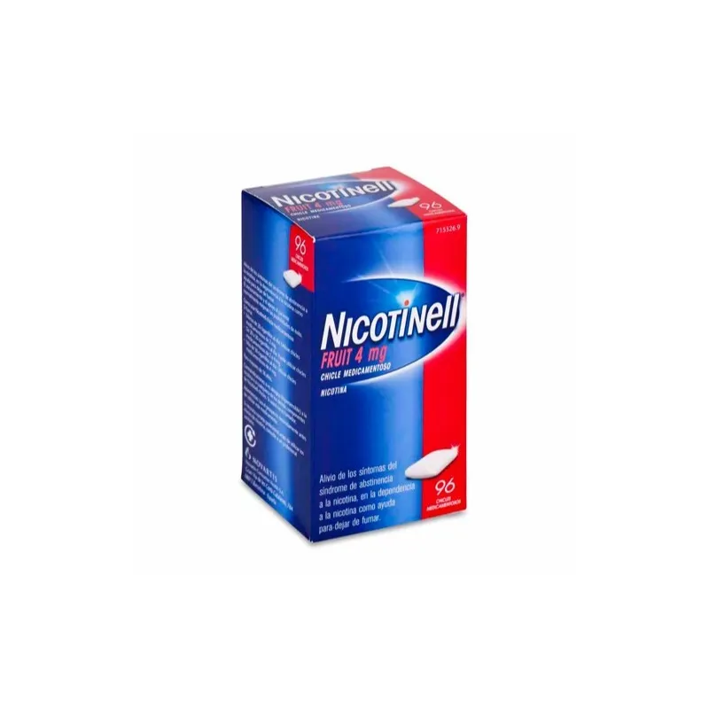Nicotinell fruit 4 mg , 96 chicles medicamentosos Nicotinell fruit 4 mg , 96 chicles medicamentosos