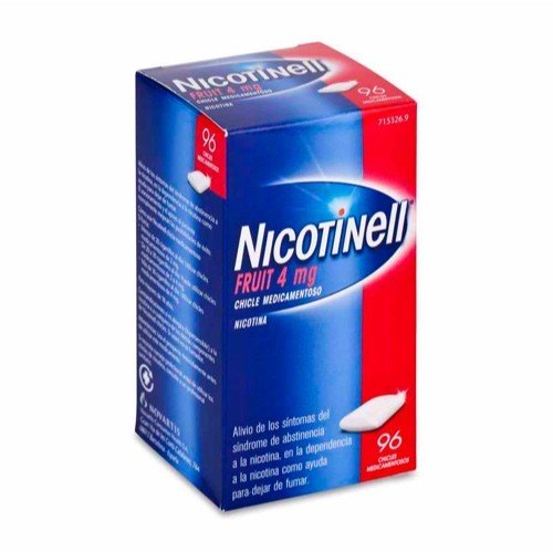 NICOTINELL FRUIT 2 mg CHICLE MEDICAMENTOSO, 24 chicles - Farmacia