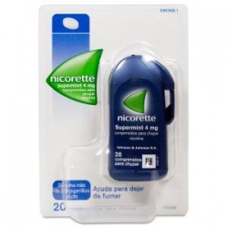 Nicorette supermint 4 mg, 20 comprimidos para chupar EFG