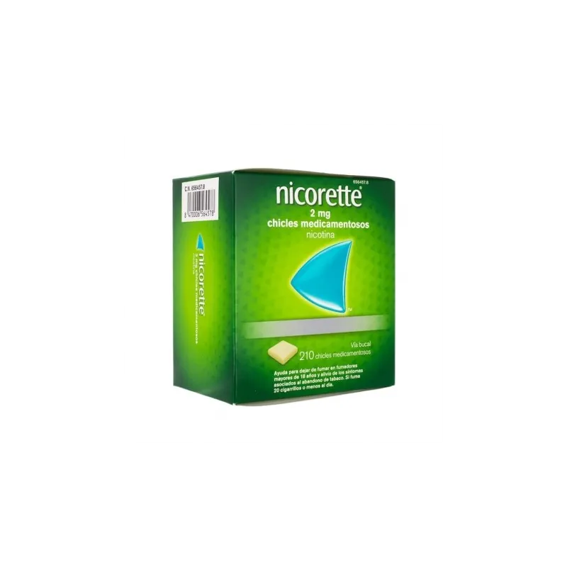 Nicorette 2 mg, 210 chicles medicamentosos Nicorette 2 mg, 210 chicles medicamentosos