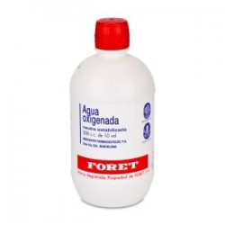 Agua oxigenada foret 3% solución cutánea y concentrado para solución bucal, 500 ml