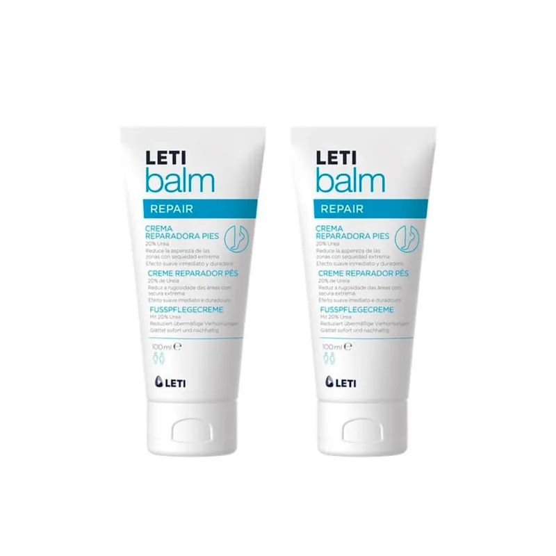 Letibalm Crema Reparadora de Pies Duplo 2x100 ml