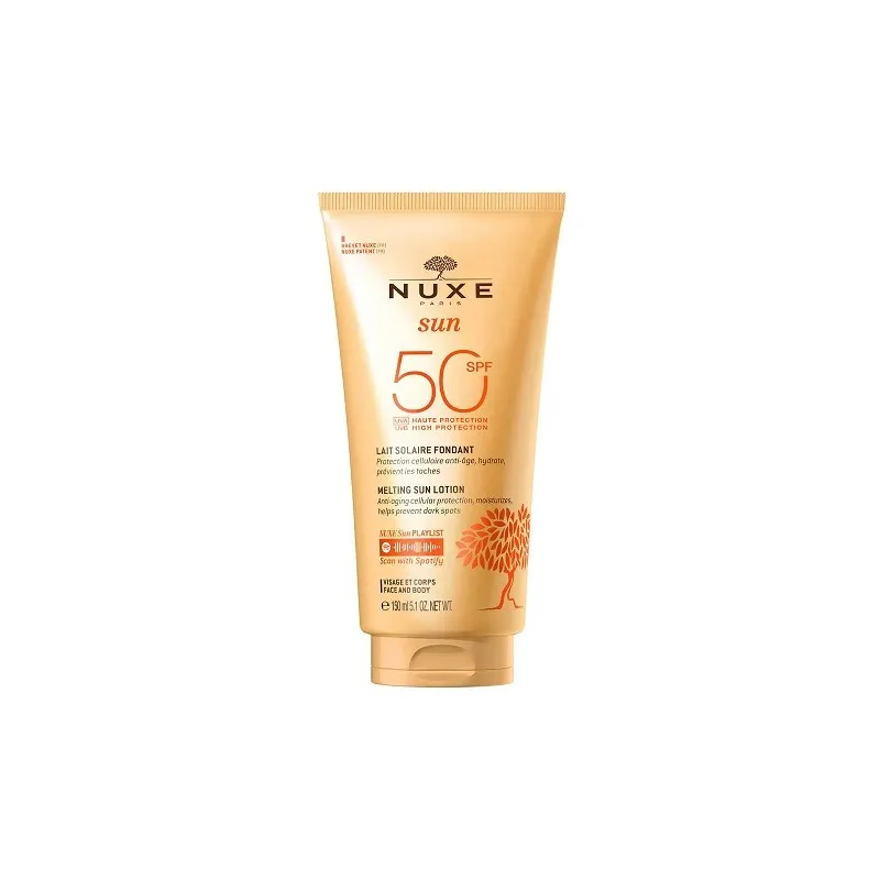 Nuxe Sun leche solar fundente alta protección SPF50+ 