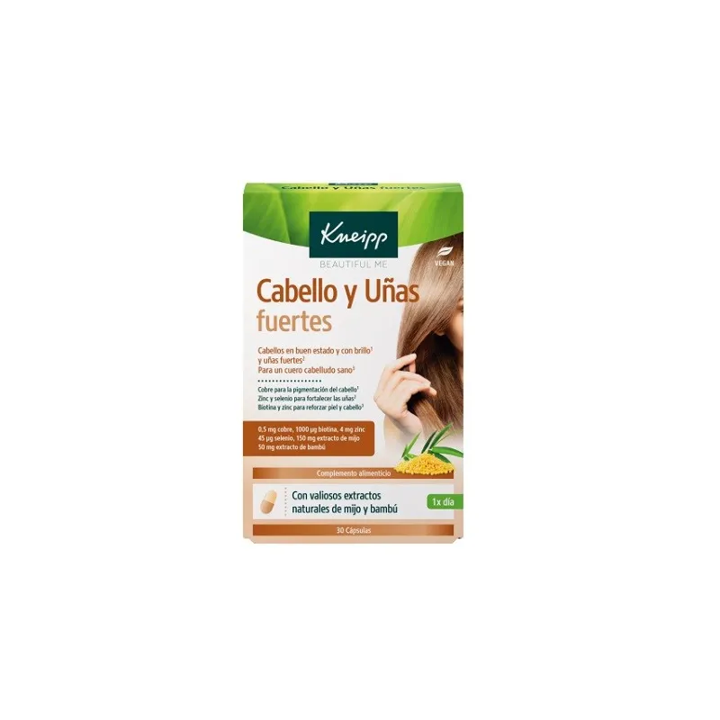 Kneipp cabello y uñas fuertes, 30 cápsulas