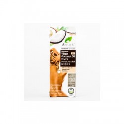 Dr Organic Aceite corporal de coco y Monoi, 100ml.