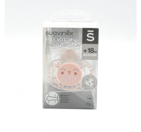 Suavinex Chupete Premium Tetina fisiológica silicona 6-18m, 1Ud.