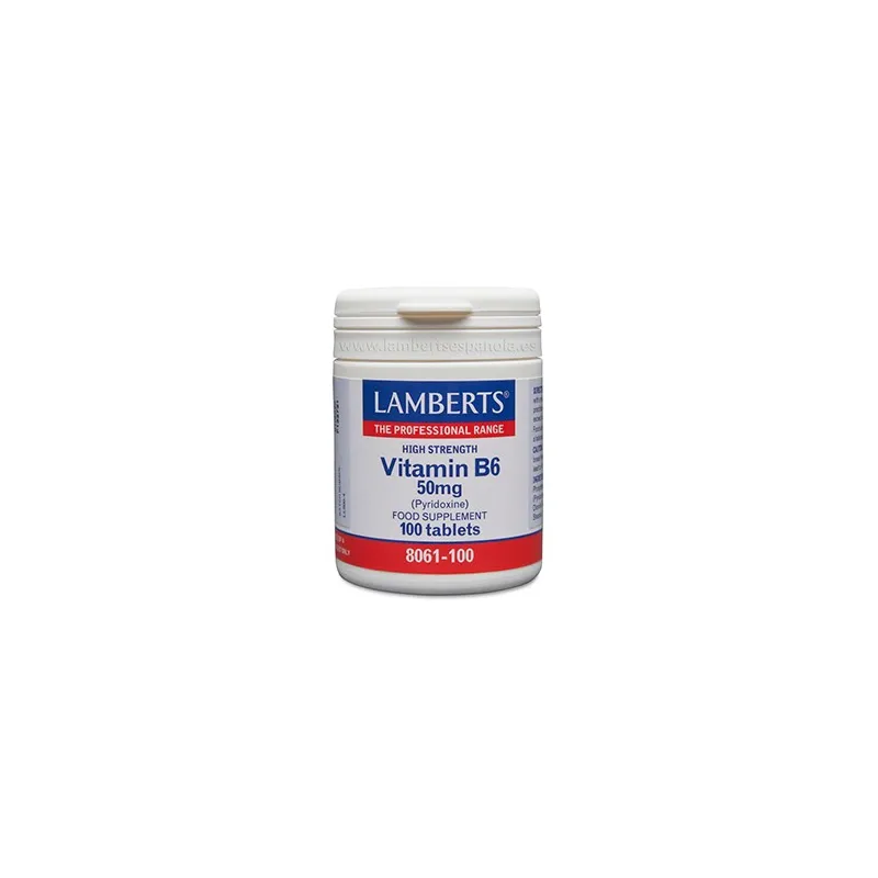 LAMBERTS Vitamina B6 50 mg, 100 comprimidos. LAMBERTS Vitamina B6 50 mg, 100 comprimidos.