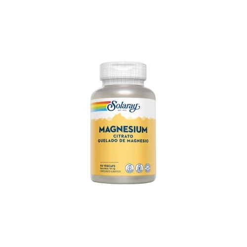 Solaray Magnesium Citrato, 90 cápsulas vegetales