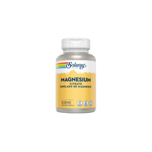 Solaray Magnesium Citrato, 90 cápsulas vegetales